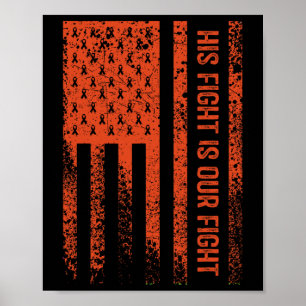 Sein Kampf ist unser Kampf gegen Leukämie Bewussts Poster