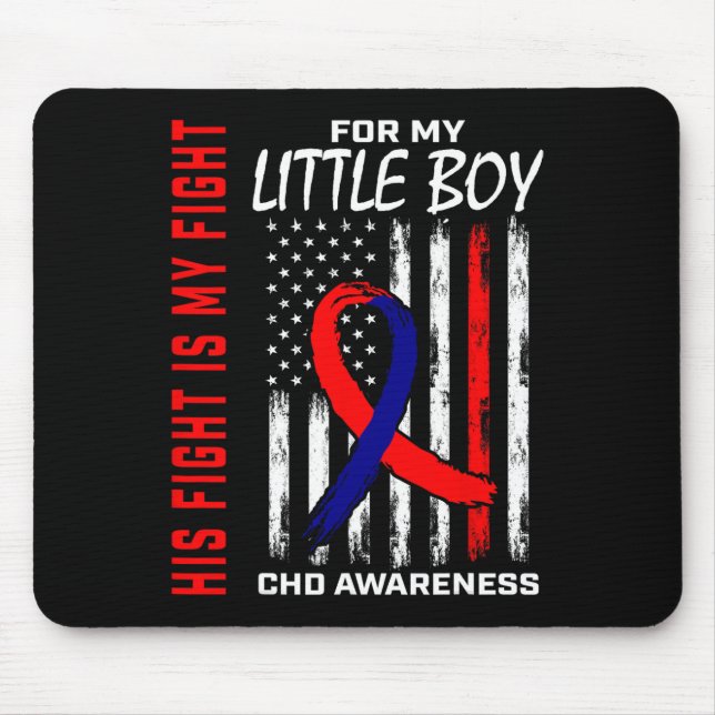Sein Kampf Kleiner Junge Son Chd Bewusstsein Ameri Mousepad (Vorne)