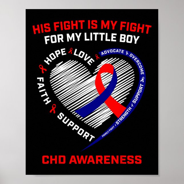 Sein Kampf Kleiner Junge Son Chd Bewusstsein Herz  Poster (Vorne)