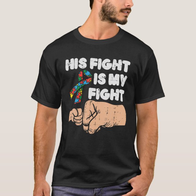 Sein Kampf Mein Kampf Fight Fump Autismus Awarenes T-Shirt (Vorderseite)