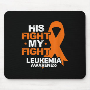 Sein Kampf Mein Kampf Leukämie-Bewusstsein Orange Mousepad