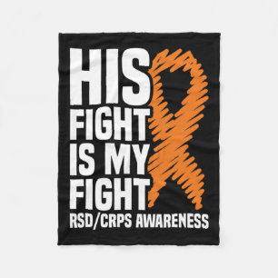 Sein Kampf Mein Kampf Orange Ribbon Rsdcrps Bewuss Fleecedecke