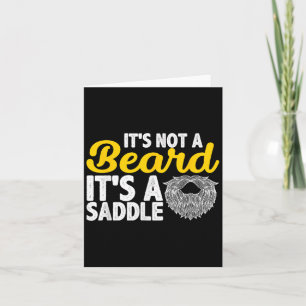 Sein kein Bart, sein Sattel - Funny Beard Zitate Karte