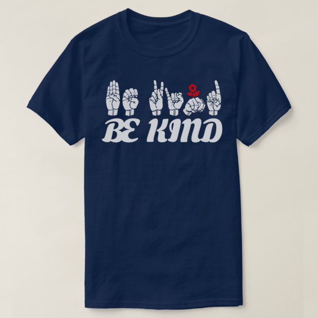 SEIN KIND Text und ASL Sign Language Design 2 T-Shirt (Design vorne)
