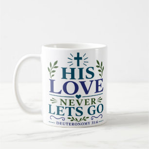 Sein Liebesversprechen lässt nie los - Devotional Kaffeetasse