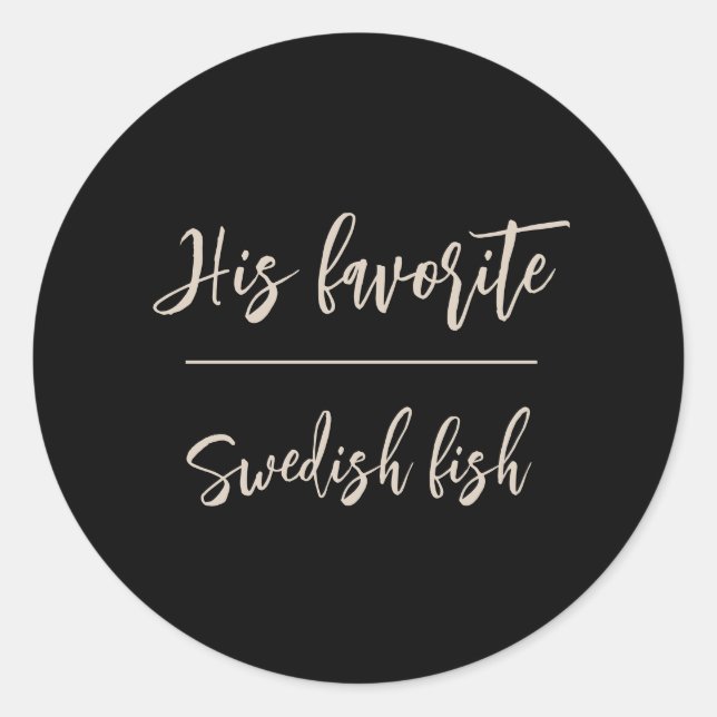 Sein Lieblings-Gandy-Gefallen für Hochzeitskleber Runder Aufkleber (Vorderseite)