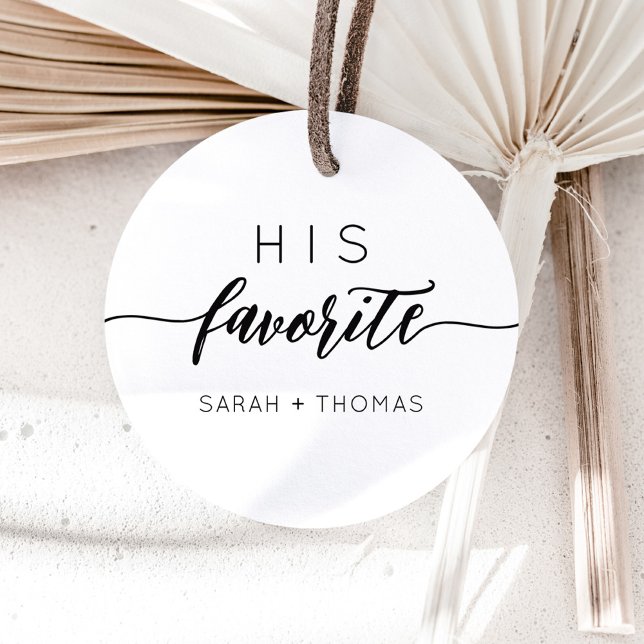 Sein Lieblingsgeschenk für die Moderne С alligrafi Runder Aufkleber (Von Creator hochgeladen)