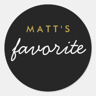 "Sein Lieblingsjause" Runder Aufkleber