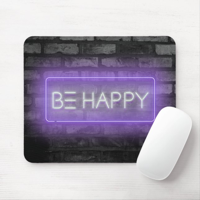 SEIN Lila Neon Sign Mouse Pad Mousepad (Mit Mouse)