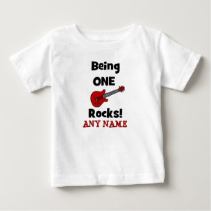 Sein man schaukelt! mit Gitarren-Shirt oder Baby T-shirt