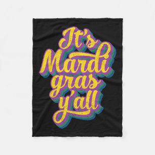 Sein Mardi Gras Yall Mardi Gras Party Maskenkostüm Fleecedecke