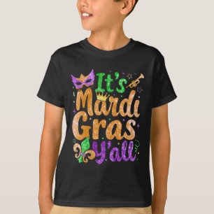 Sein Mardi Gras Yall Mardi Gras Party Maskenkostüm T-Shirt
