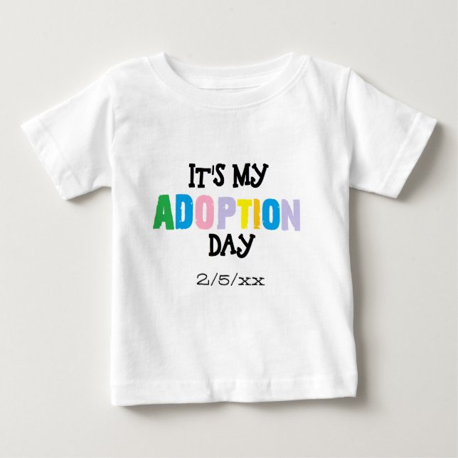 Sein mein Adoptionstag durch ozias Baby T-shirt (Vorderseite)