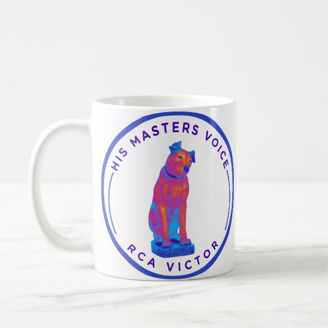 Sein Meister spricht Retro Kaffeetasse (Links)