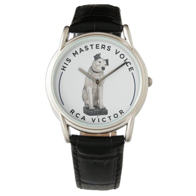 Sein Meister Voice Black & White SIgnature Nipper Armbanduhr (Vorderseite)