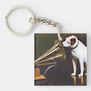Sein Meister Voice Nipper Der Hund Schlüsselanhänger