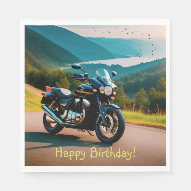 Sein Motorrad Serviette (Vorderseite)