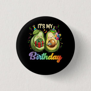 Sein My Birthday Avocado Thema Party Mamacado Coup Button