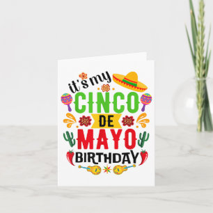 Sein My Cinco De Mayo Geburtstag Funny Cinco De Ma Karte
