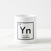 Sein Name als chemisches Element