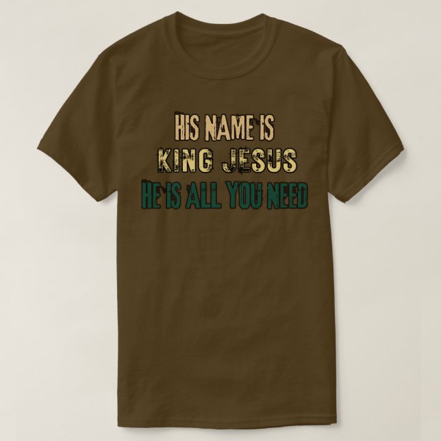 Sein Name ist JESUS T-Shirt (Design vorne)
