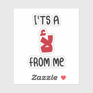 Sein Nein von mir in arabischen, sonnigen arabisch Aufkleber