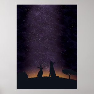 Sein nettes stargaze mit Freunden Poster