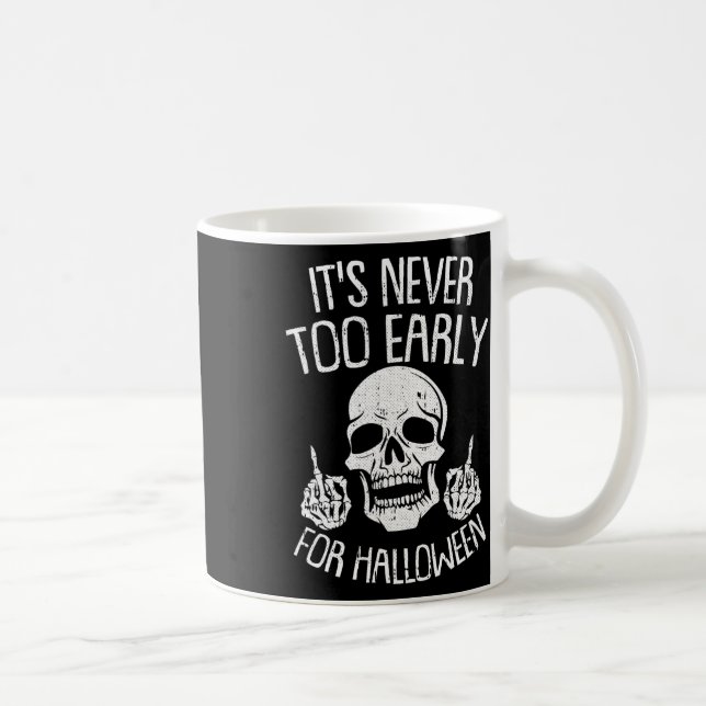 Sein nie zu früh für Halloween Lazy Halloween C Kaffeetasse (Rechts)