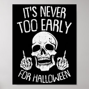 Sein nie zu früh für Halloween Lazy Halloween C Poster