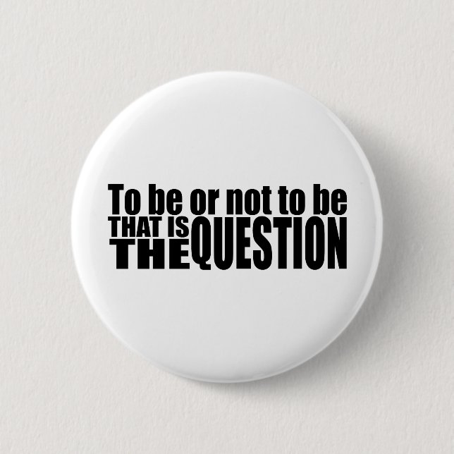 Sein oder Nichtsein Button (Vorderseite)