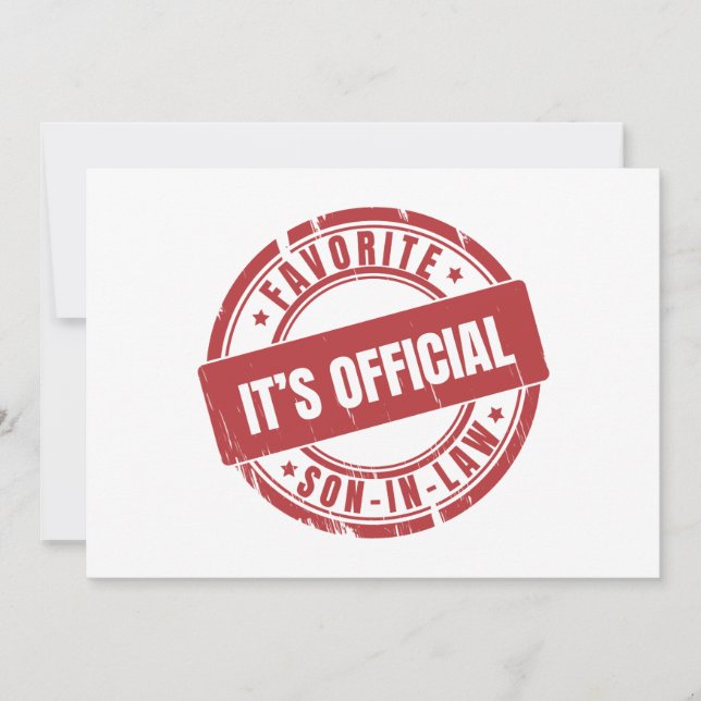 Sein Offizielles Leben im Lieblingssöhne des Recht Einladung (Vorderseite)