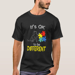 Sein Ok, ein anderes Cat Puzzle Niedlich Autismus T-Shirt