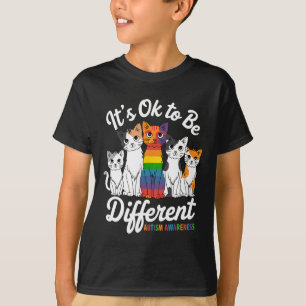 Sein Ok, ein anderes Cat Puzzle Niedlich Autismus T-Shirt