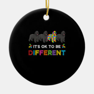 Sein Ok, ein anderes Neufundland Autismus Hund zu Keramik Ornament