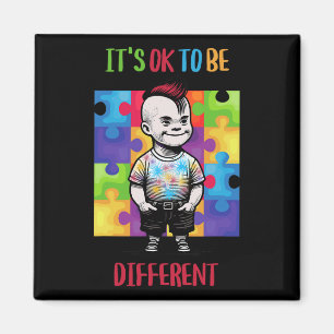 Sein Ok, ein anderes Ok Autismus Bewusstsein. Magnet