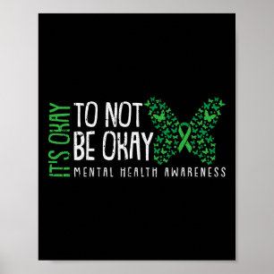 Sein Ok, nicht Ok Mental Health Awareness Butter Poster