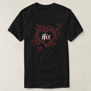 Sein Paare-Valentins-T-Shirt T-Shirt