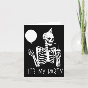 Sein Party Lazy Halloween Kostüm Skeletton Skull Karte