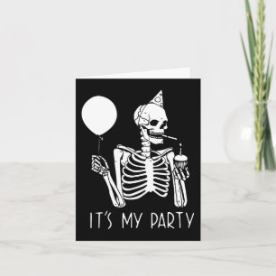 Sein Party Lazy Halloween Kostüm Skeletton Skull Karte