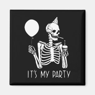 Sein Party Lazy Halloween Kostüm Skeletton Skull Magnet
