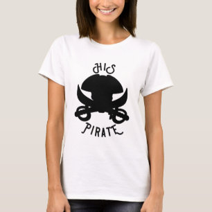 SEIN Piratenschwarzer Kreuzknochen Skull & Sword W T-Shirt