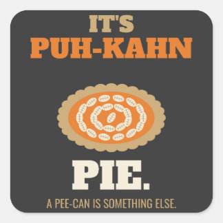 Sein Puh-Kahn Kuchen Quadratischer Aufkleber