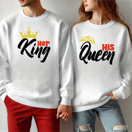 Sein Queen-Anniversary | Jubiläumstypografie Sweatshirt