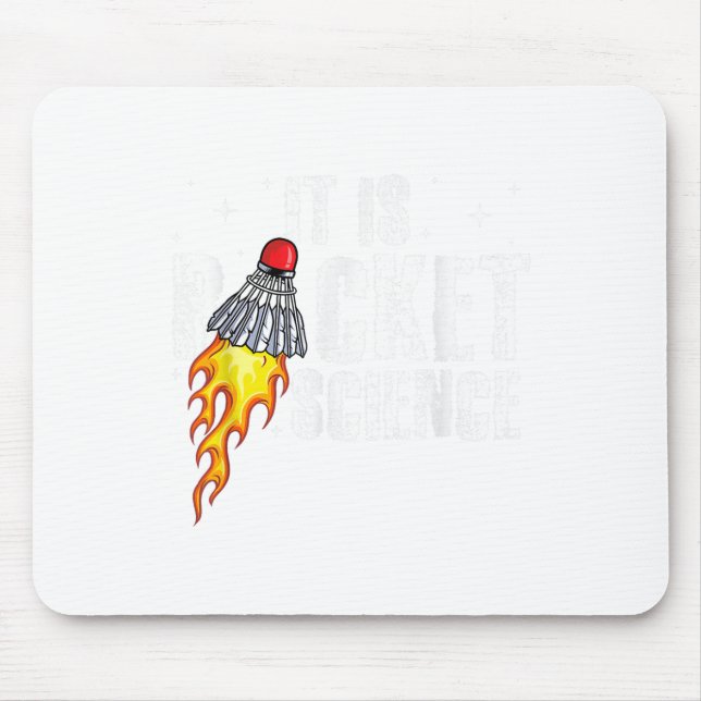 Sein Racket Science Graphic Badminton Player Shutt Mousepad (Vorne)