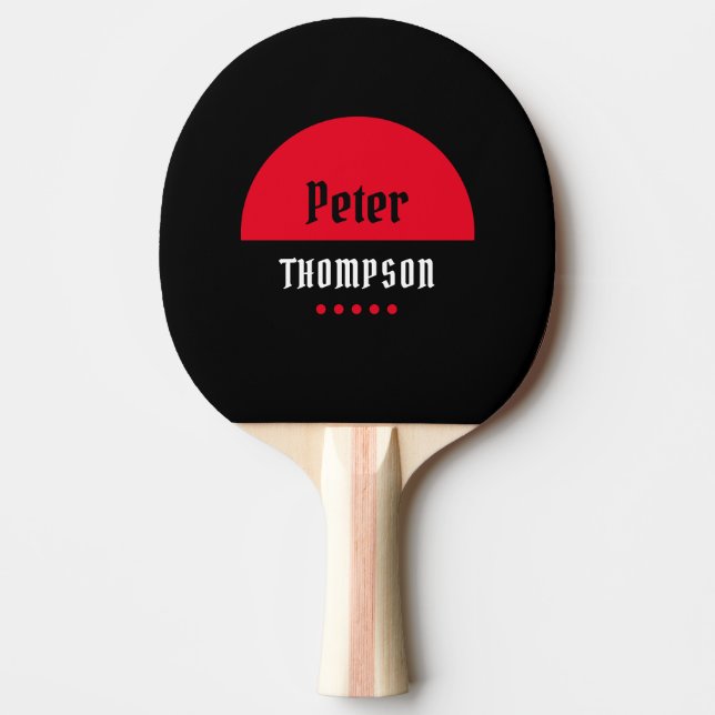 sein rotes Logo Tischtennis Schläger (Vorderseite)