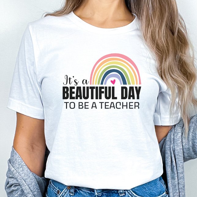 Sein schöner Day Teacher Rainbow T - Shirt (Von Creator hochgeladen)