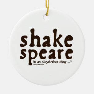 Sein Shakespeare - eine elisabethanische Sache Keramikornament