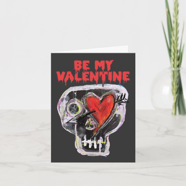 SEIN SIE MEIN VALENTINE DANKESKARTE (Vorderseite)