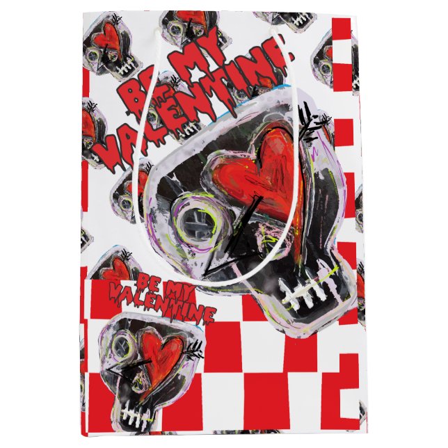 SEIN SIE MEIN VALENTINE MITTLERE GESCHENKTÜTE (Vorderseite)