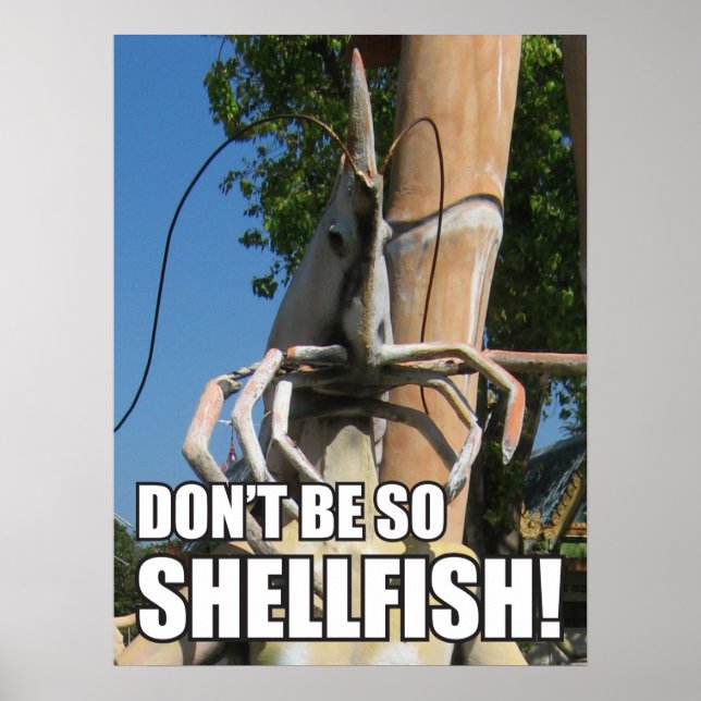 SEIN SIE NICHT SO SCHELLFISCH! MEMO POSTER (Vorne)